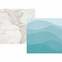 Simple Stories - Cruisin' Collection - 12 x 12 Double Sided Paper - Lost at Sea