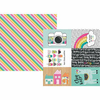 Simple Stories - Oh Happy Day Collection - 12 x 12 Double Sided Paper - 4 x 6 Elements