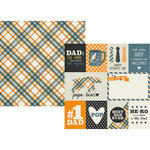 Simple Stories - Dad Life Collection - 12 x 12 Double Sided Paper - 3 x 4 and 4 x 6 Elements