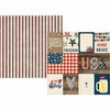 Simple Stories - Let Freedom Ring Collection - 12 x 12 Double Sided Paper - 3 x 4 and 4 x 6 Elements