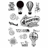 Simple Stories - Simple Vintage Traveler Collection - Clear Photopolymer Stamps - See the World