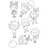 Simple Stories - Say Cheese 4 Collection - Clear Photopolymer Stamps - Happy Kids