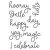 Simple Stories - Say Cheese 4 Collection - Clear Photopolymer Stamps - Happy Words