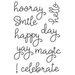 Simple Stories - Say Cheese 4 Collection - Clear Photopolymer Stamps - Happy Words