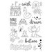 Simple Stories - Little Princess Collection - Clear Photopolymer Stamps - Make a Wish