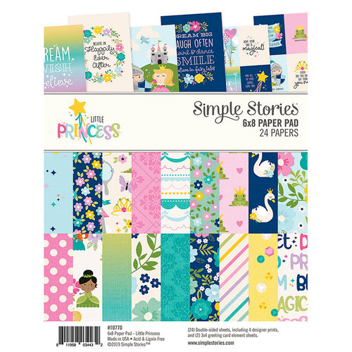 Simple Stories - Little Princess Collection - 6 x 8 Paper Pad