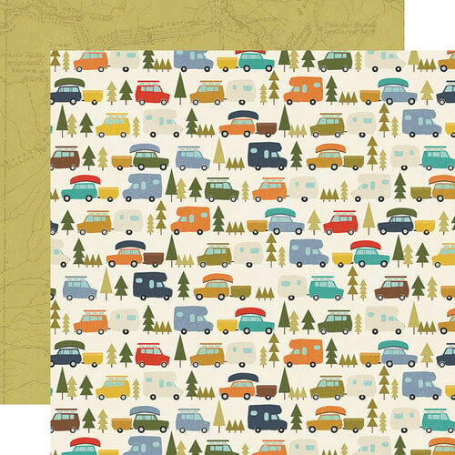 Simple Stories - Happy Trails Collection - 12 x 12 Double Sided Paper - Live, Love, Explore