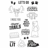 Simple Stories - Happy Trails Collection - Clear Photopolymer Stamps