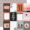 Simple Stories - Happy Haunting Collection - 12 x 12 Double Sided Paper - 3 x 4 Elements