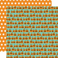 Simple Stories - Say Cheese Halloween Collection - 12 x 12 Double Sided Paper - Hey Pumpkin