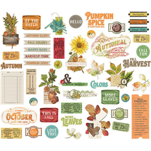 Simple Stories - Autumn Splendor Collection - Bits and Pieces