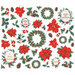Simple Stories - Country Christmas Collection - Floral Bits and Pieces