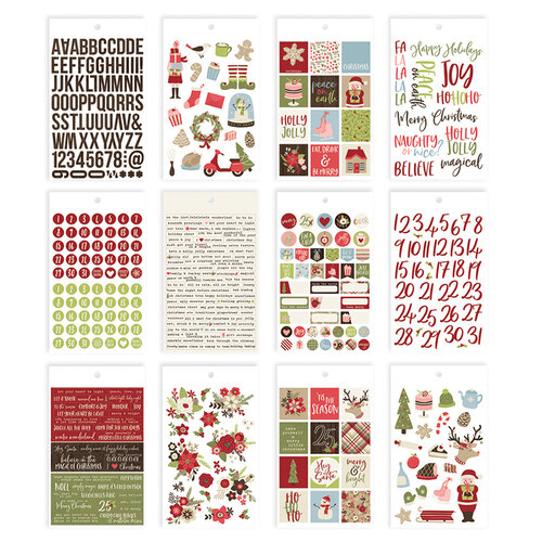 Simple Stories - Christmas - Holly Jolly Collection - Mini Sticker Tablet