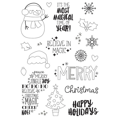 Simple Stories - Say Cheese Christmas - Clear Photopolymer Stamps