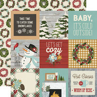 Simple Stories - Winter Farmhouse Collection - 12 x 12 Double Sided Paper - 4 x 4 Elements