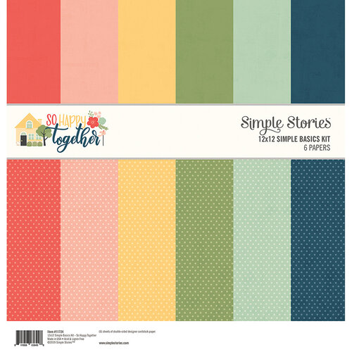 Simple Stories - So Happy Together Collection - 12 x 12 Simple Basics Kit