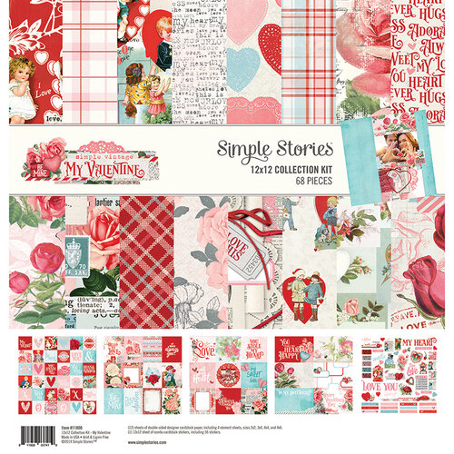 Simple Stories - Simple Vintage My Valentine Collection - 12 x 12 Collection Kit
