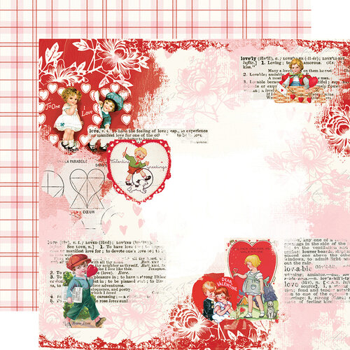 Simple Stories - Simple Vintage My Valentine Collection - 12 x 12 Double Sided Paper - Love You