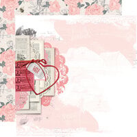Simple Stories - Simple Vintage My Valentine Collection - 12 x 12 Double Sided Paper - Just a Crush