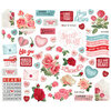 Simple Stories - Simple Vintage My Valentine Collection - Ephemera - Bits & Pieces