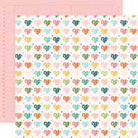 Simple Stories - Hey Crafty Girl Collection - 12 x 12 Double Sided Paper - Made with Love