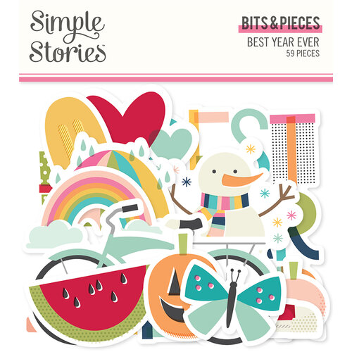 Simple Stories - Best Year Ever Collection - Ephemera - Bits and Pieces