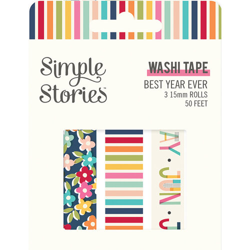Simple Stories - Best Year Ever Collection - Washi Tape