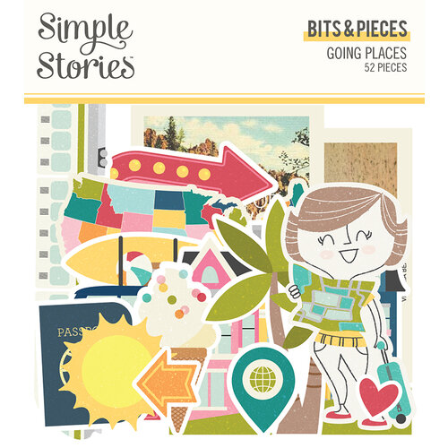 Simple Stories - Going Places Collection - Ephemera - Bits and Pieces
