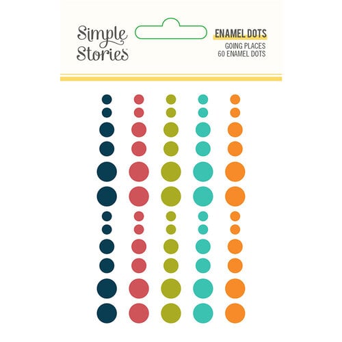 Simple Stories - Going Places Collection - Enamel Dots