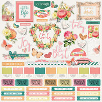 Simple Stories - Simple Vintage Garden District Collection - 12 x 12 Cardstock Stickers - Combo
