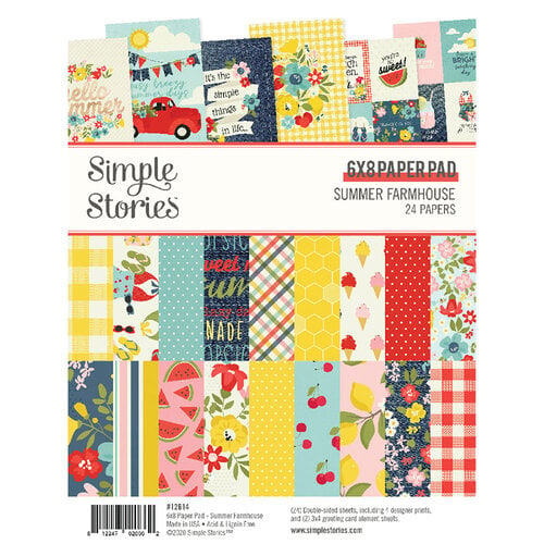 Simple Stories - Summer Farmhouse Collection - 6 x 8 Paper Pad
