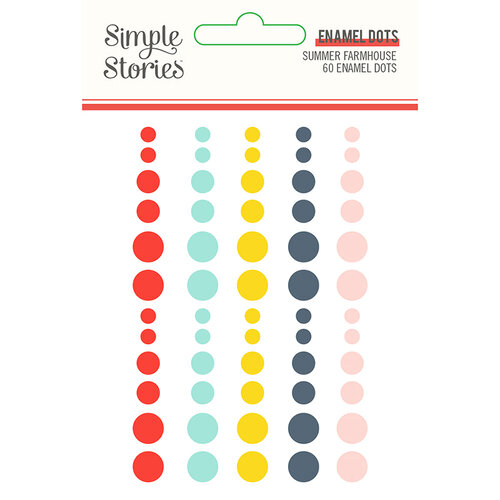 Simple Stories - Summer Farmhouse Collection - Enamel Dots