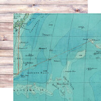 Simple Stories - Simple Vintage Coastal Collection - 12 x 12 Double Sided Paper - On Island Time