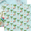 Simple Stories - Simple Vintage Coastal Collection - 12 x 12 Double Sided Paper - Tropical Life