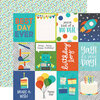 Simple Stories - Birthday Blast Collection - 12 x 12 Double Sided Paper - 3 x 4 Elements