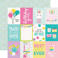 Simple Stories - Magical Birthday Collection - 12 x 12 Double Sided Paper - 3 x 4 Elements
