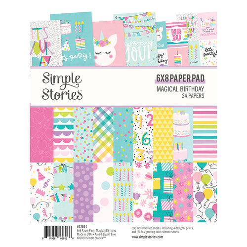 Simple Stories - Magical Birthday Collection - 6 x 8 Paper Pad