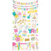 Simple Stories - Magical Birthday Collection - 6 x 12 Chipboard Stickers with Foil Accents