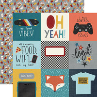 Simple Stories - Bro & Co Collection - 12 x 12 Double Sided Paper - 4 x 4 Elements