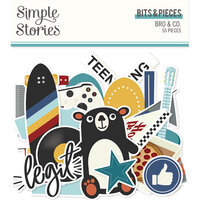 Simple Stories - Bro & Co Collection - Ephemera - Bits and Pieces