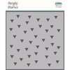 Simple Stories - Bro & Co Collection - 6 x 6 Stencil - Retro Triangles