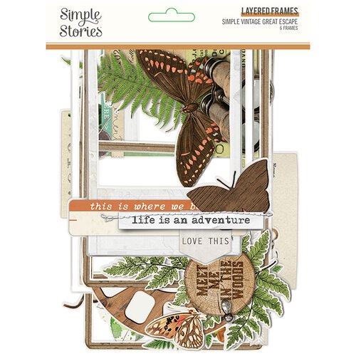 Simple Stories - Simple Vintage Great Escape Collection - Layered Frames