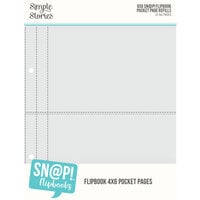 Simple Stories - SNAP Studio Flipbook Collection - 6 x 8 Flipbook Pages - 4 x 6 Pack Refills
