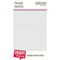 Simple Stories - SNAP Studio Flipbook Collection - 4 x 6 Flipbook Pages - 3 x 4 Pack Refills