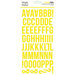 Simple Stories - Color Vibe Collection - 6 x 12 Foam Stickers - Alpha - Yellow