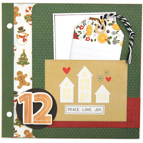 Simple Stories - Brick Color Vibe 12x12 Textured Cardstock