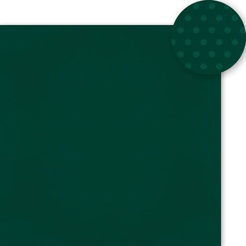 Simple Stories - Color Vibe Collection - 12 x 12 Double Sided Paper - Forest Green