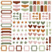 Simple Stories - Color Vibe Collection - Bits and Pieces - Chipboard Boho