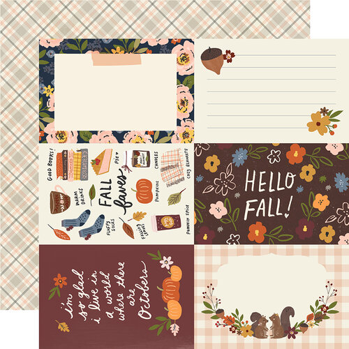 Simple Stories - Cozy Days Collection - 12 x 12 Double Sided Paper - 4 x 6 Elements