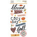 Simple Stories - Cozy Days Collection - Foam Stickers